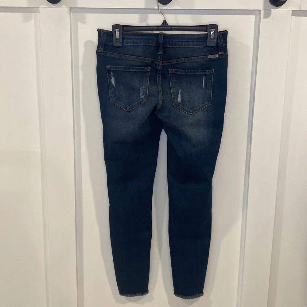 KANCAN Maternity dark wash skinny jeans